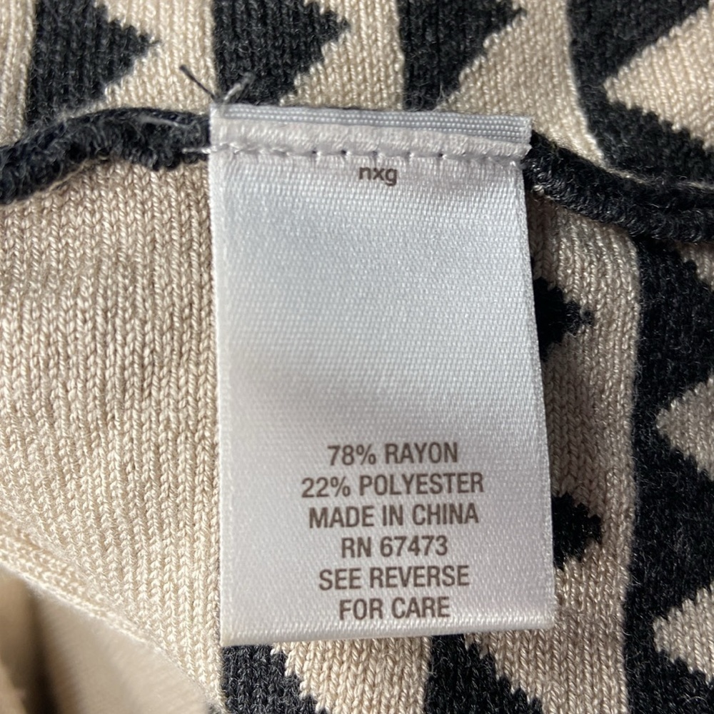 Just Taylor Sweater Dress Fit And Flare Dark Gray Tan S - Picture 8 of 11